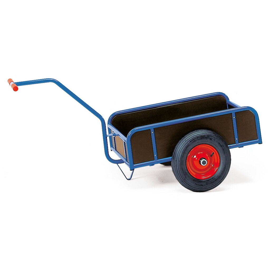 1-osiowy wózek ręczny fetra®, zamknięte ściany, ogumienie pneumatyczne, powierzchnia ładunkowa 1145 x 565 mm Zdjęcie produktu nr 1: 1-osiowy wózek ręczny fetra®, zamknięte ściany, ogumienie pneumatyczne, powierzchnia ładunkowa 1145 x 565 mm