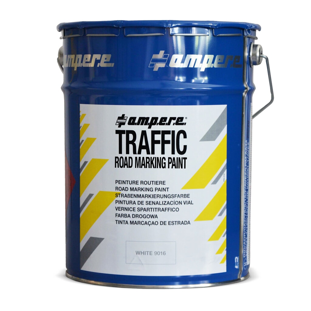 A.M.P.E.R.E. Farba do znakowania dróg TRAFFIC Paint, 5 kg, biała Zdjęcie produktu: A.M.P.E.R.E. Farba do znakowania dróg TRAFFIC Paint, 5 kg, biała