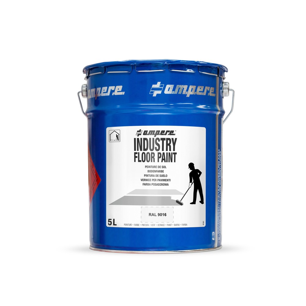 Zdjęcie produktu nr 1: A.M.P.E.R.E. Farba do znakowania podłoża Traffic Floor Paint, 5 l, biała