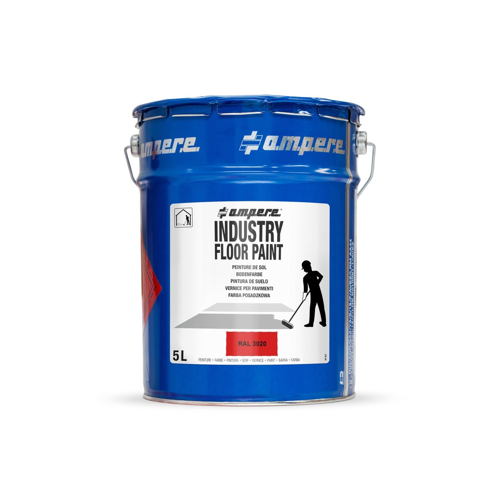 Zdjęcie produktu nr 1: A.M.P.E.R.E. Farba do znakowania podłoża Traffic Floor Paint, 5 l, czerwona