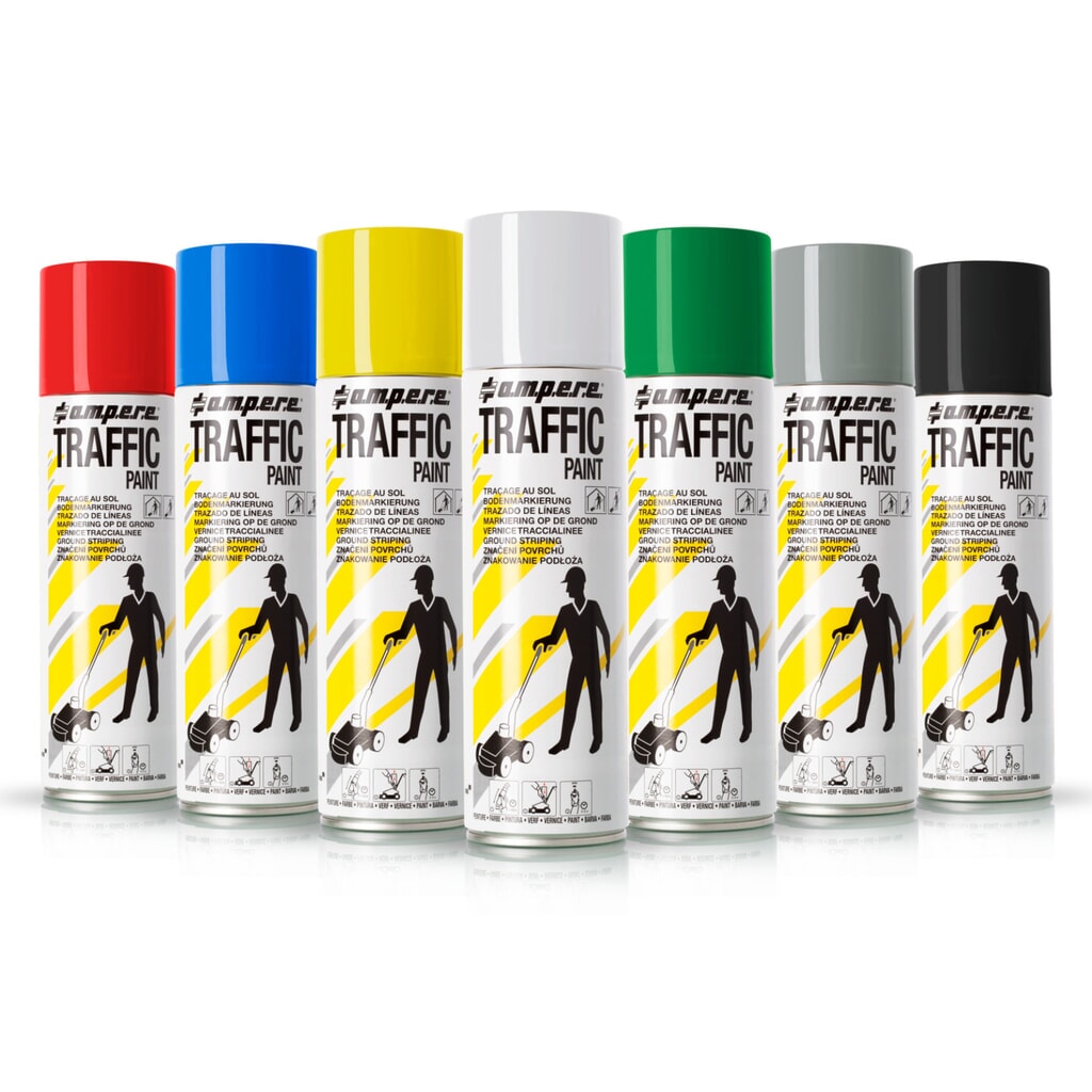 A.M.P.E.R.E. Farba do znakowania TRAFFIC 0,5 l, biała Zdjęcie produktu nr 3: A.M.P.E.R.E. Farba do znakowania TRAFFIC 0,5 l, biała