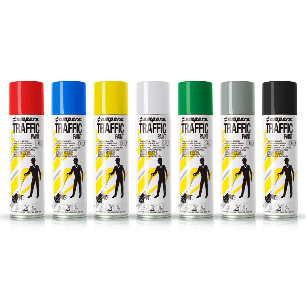A.M.P.E.R.E. Farba do znakowania TRAFFIC 0,5 l, biała Zdjęcie produktu nr 4: A.M.P.E.R.E. Farba do znakowania TRAFFIC 0,5 l, biała