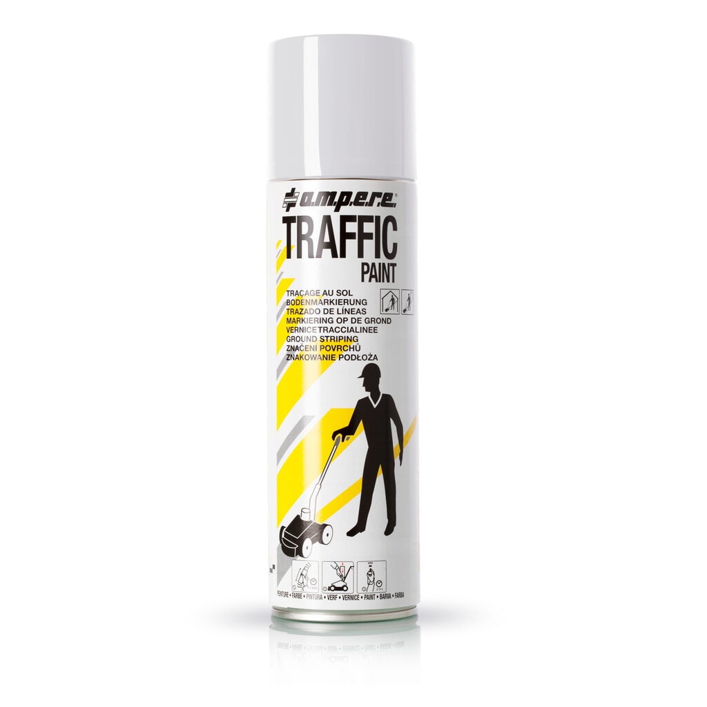 A.M.P.E.R.E. Farba do znakowania TRAFFIC 0,5 l, biała Zdjęcie produktu: A.M.P.E.R.E. Farba do znakowania TRAFFIC 0,5 l, biała