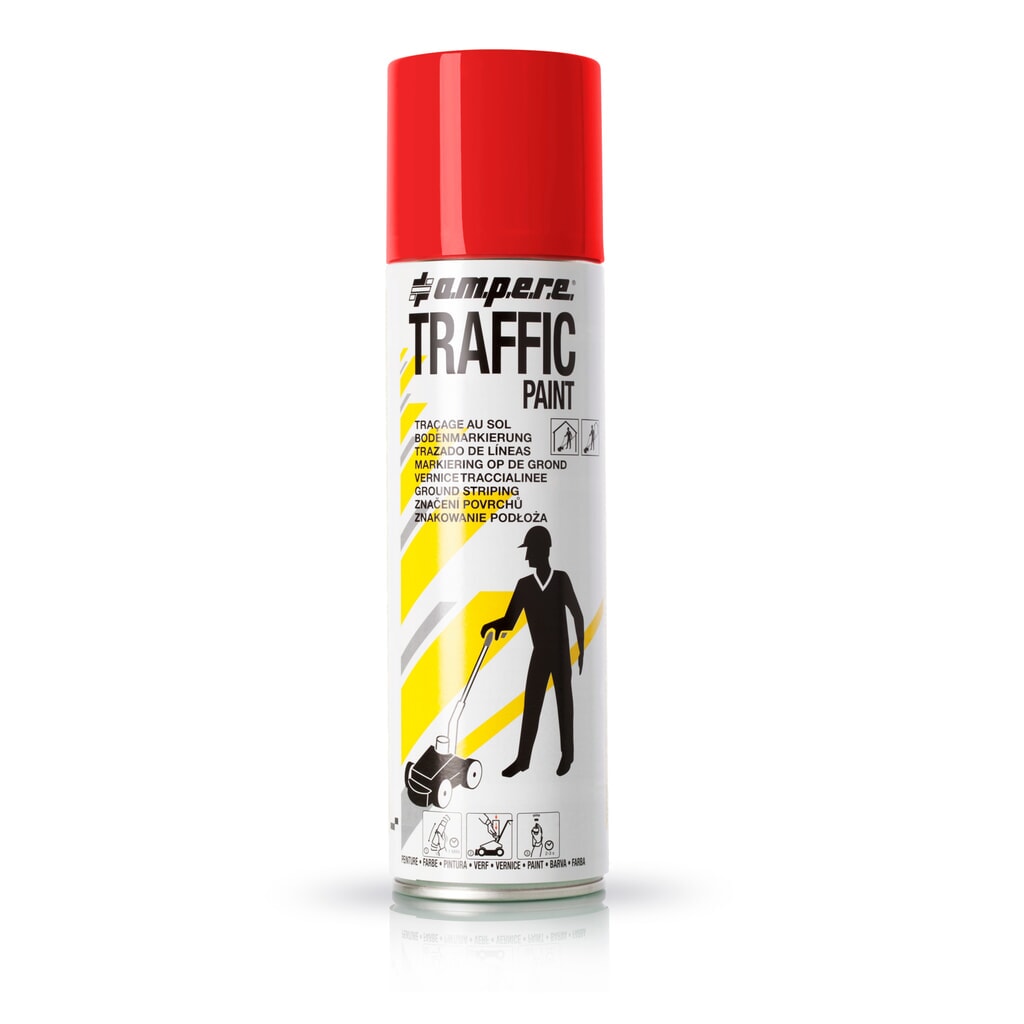Zdjęcie produktu: A.M.P.E.R.E. Farba do znakowania TRAFFIC 0,5 l, czerwona
