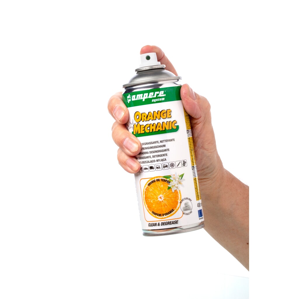 A.M.P.E.R.E. Pianka czyszcząca Orange Mechanic, odtłuszczająca, 400 ml, 12 szt./op. Zdjęcie produktu nr 4: A.M.P.E.R.E. Pianka czyszcząca Orange Mechanic, odtłuszczająca, 400 ml, 12 szt./op.