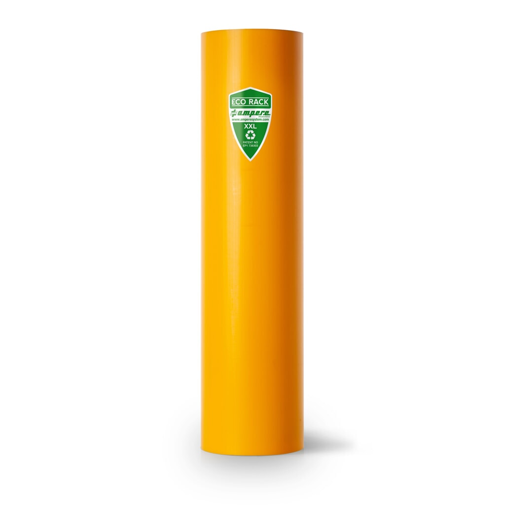A.M.P.E.R.E. Zabezpieczenie przed kolizją do regałów Eco Rack, wykonane z tworzywa sztucznego, model XXL, wymiary wewnętrzne wys. x szer. 600 x 111–120 mm Zdjęcie produktu nr 1: A.M.P.E.R.E. Zabezpieczenie przed kolizją do regałów Eco Rack, wykonane z tworzywa sztucznego, model XXL, wymiary wewnętrzne wys. x szer. 600 x 111–120 mm