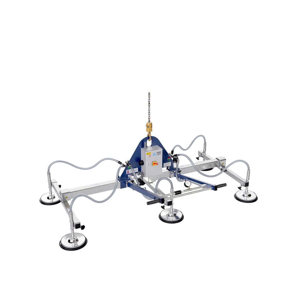 AERO-LIFT® podnośnik próżniowy, z 4 przyssawkami, udźwig 150 kg Zdjęcie produktu: AERO-LIFT® podnośnik próżniowy, z 4 przyssawkami, udźwig 150 kg
