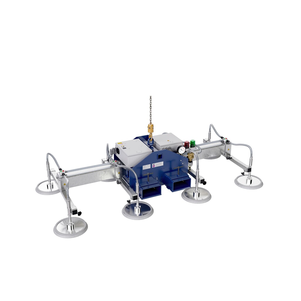 AERO-LIFT® Podnośnik próżniowy AERO-SELECT, z 4 przyssawkami, udźwig 150 kg, długość poprzeczki 2000 mm Zdjęcie produktu nr 1: AERO-LIFT® Podnośnik próżniowy AERO-SELECT, z 4 przyssawkami, udźwig 150 kg, długość poprzeczki 2000 mm
