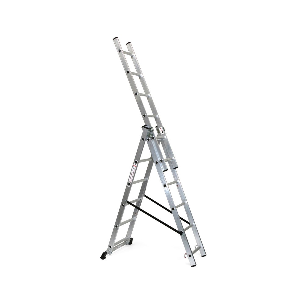 Zdjęcie produktu nr 1: Aluminiowa drabina przesuwna BASIC 3 w 1, wysokość robocza 4,86 m