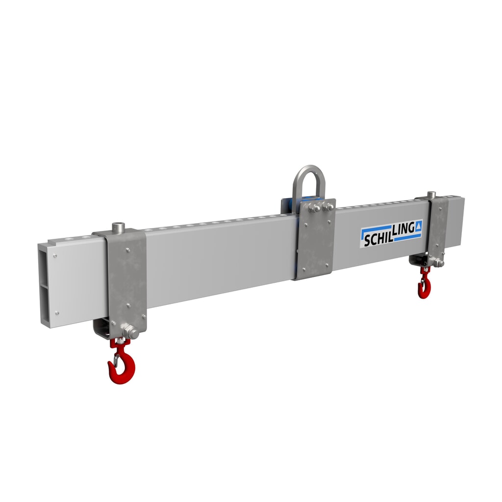 Aluminiowa poprzecznica nośna SCHILLING z 2 hakami zabezpieczającymi