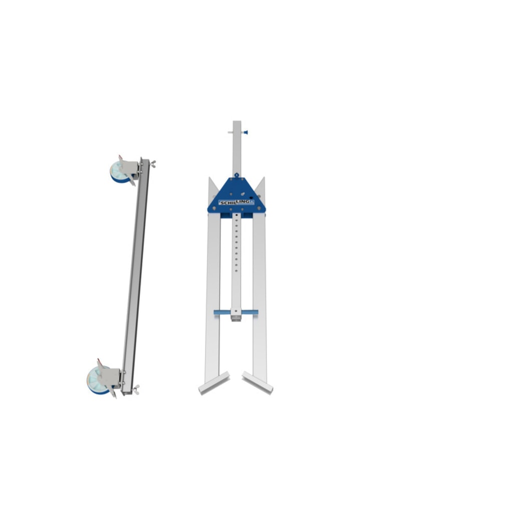 Aluminiowa suwnica bramowa SCHILLING z dzieloną belką, mobilna, wysokość całkowita 3470 mm, udźwig 500 kg Zdjęcie produktu nr 5: Aluminiowa suwnica bramowa SCHILLING z dzieloną belką, mobilna, wysokość całkowita 3470 mm, udźwig 500 kg