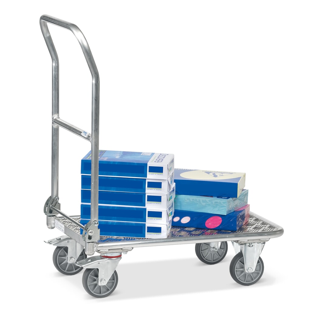 Wózek transportowy fetra® z aluminium, powierzchnia ładunkowa szer. x gł. 450 x 720 mm Zdjęcie produktu nr 5: Wózek transportowy fetra® z aluminium, powierzchnia ładunkowa szer. x gł. 450 x 720 mm