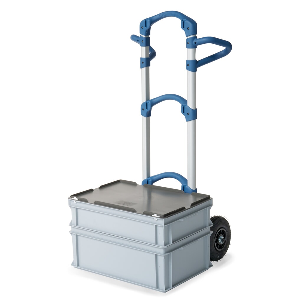 Składany aluminiowy wózek transportowy fetra® Wuppi, udźwig 200 kg, szufla szer. x gł. 425 x 165 mm Zdjęcie produktu nr 4: Składany aluminiowy wózek transportowy fetra® Wuppi, udźwig 200 kg, szufla szer. x gł. 425 x 165 mm