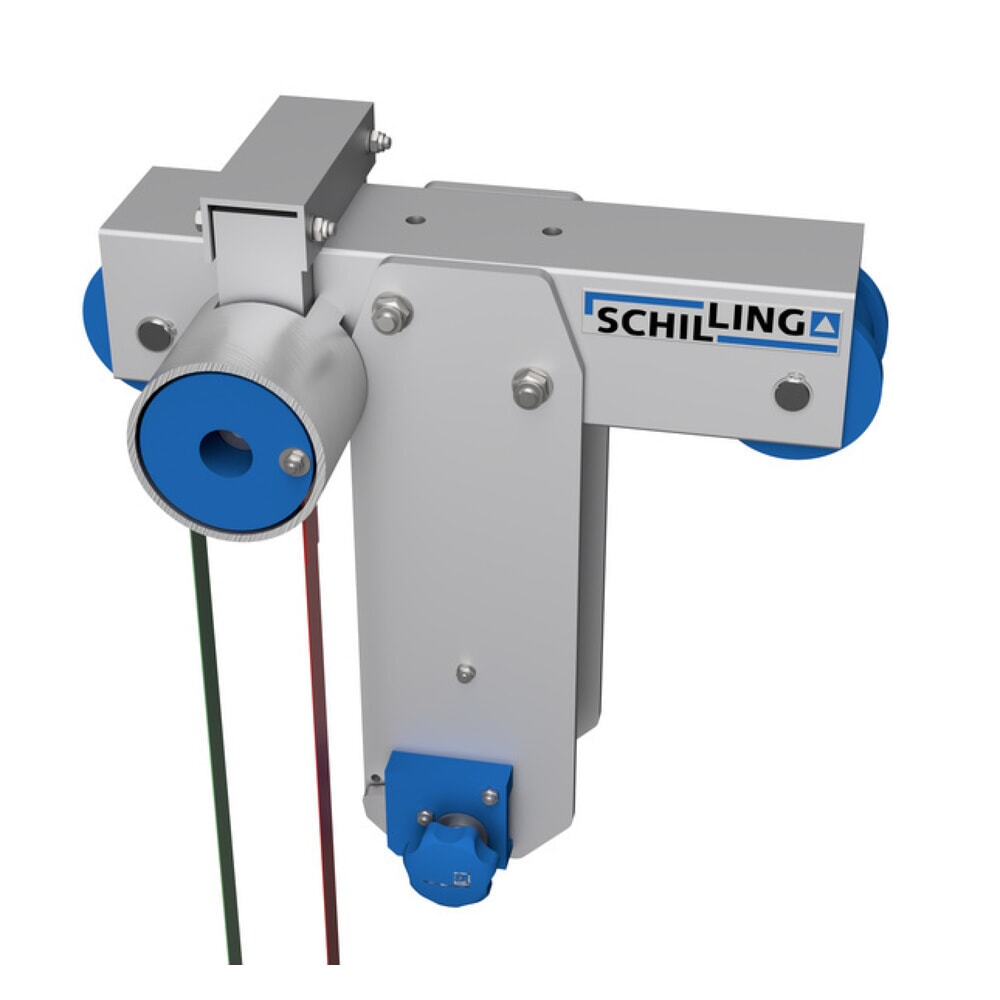 Zdjęcie produktu nr 11: Aluminiowa suwnica bramowa SCHILLING z dzieloną belką, punkt zawieszenia 1249-2349 mm, udźwig 500 kg