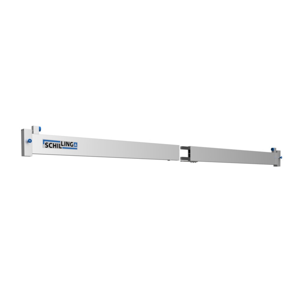 Aluminiowy żuraw bramowy z dzieloną podwójną belką, ruchomy, punkt zawieszenia 2613-3363 mm, udźwig 3000 kg Zdjęcie produktu nr 5: Aluminiowy żuraw bramowy z dzieloną podwójną belką, ruchomy, punkt zawieszenia 2613-3363 mm, udźwig 3000 kg