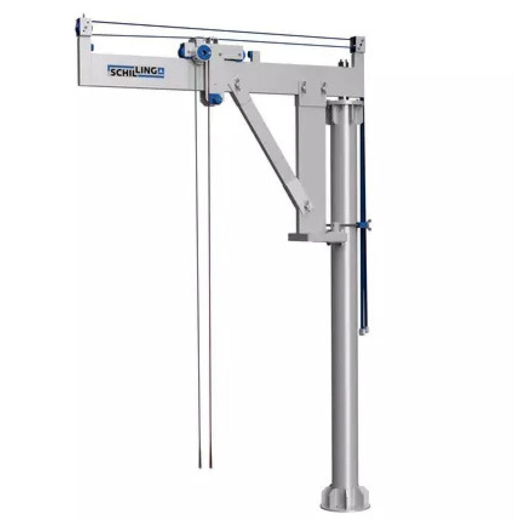 Zdjęcie produktu: Aluminiowy żuraw obrotowy SCHILLING, punkt zawieszenia 3000 mm, wysięgnik 2000 mm, udźwig 250 kg