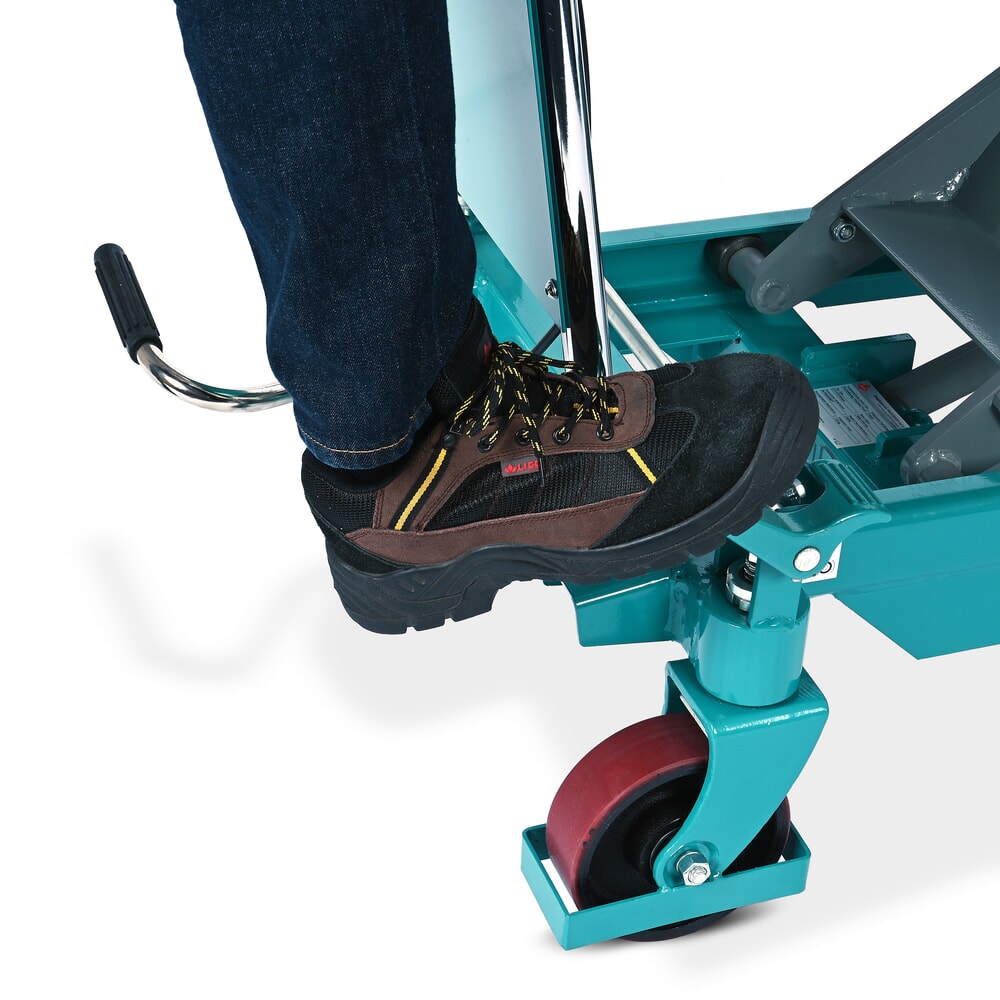 Zdjęcie produktu nr 8: Stół podnośny nożycowy Ameise®, stały uchwyt, udźwig 750 kg, wymiary blatu 1000 x 510 mm