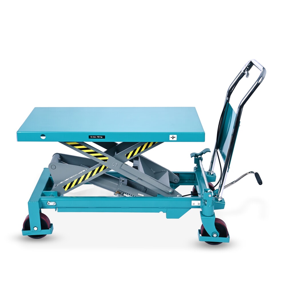 Zdjęcie produktu nr 14: Stół podnośny nożycowy Ameise®, stały uchwyt, udźwig 750 kg, wymiary blatu 1000 x 510 mm