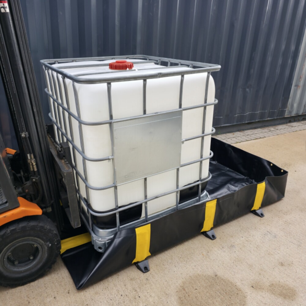 Zdjęcie produktu nr 9: Składana wanna wychwytowa Steinbock® Ultra z PCW, wys. x szer. x gł. 305 x 6100 x 6100 mm, pojemność 11.318 l