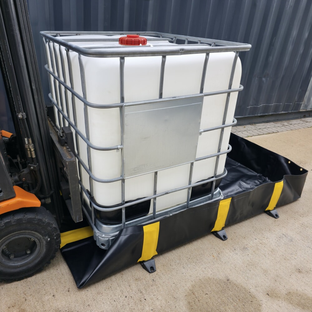 Zdjęcie produktu nr 10: Składana wanna wychwytowa Steinbock® Ultra z PCW, wys. x szer. x gł. 305 x 6100 x 6100 mm, pojemność 11.318 l