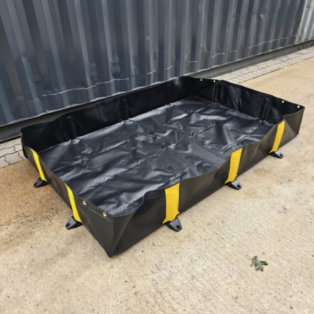 Zdjęcie produktu nr 15: Składana wanna wychwytowa Steinbock® Ultra z PCW, wys. x szer. x gł. 305 x 6100 x 6100 mm, pojemność 11.318 l