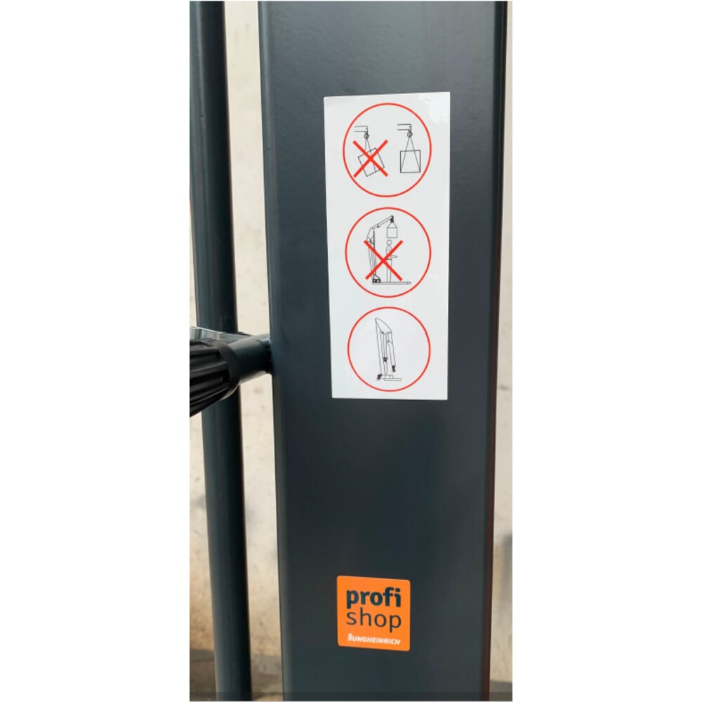 Zdjęcie produktu nr 4: Steinbock® Dźwig warsztatowy z rozstawioną ramą jezdną i funkcją szybkiego unoszenia, składany, udźwig 1500 - 2000 kg