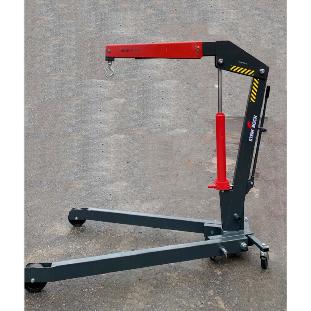 Zdjęcie produktu nr 5: Steinbock® Dźwig warsztatowy z rozstawioną ramą jezdną i funkcją szybkiego unoszenia, składany, udźwig 1500 - 2000 kg