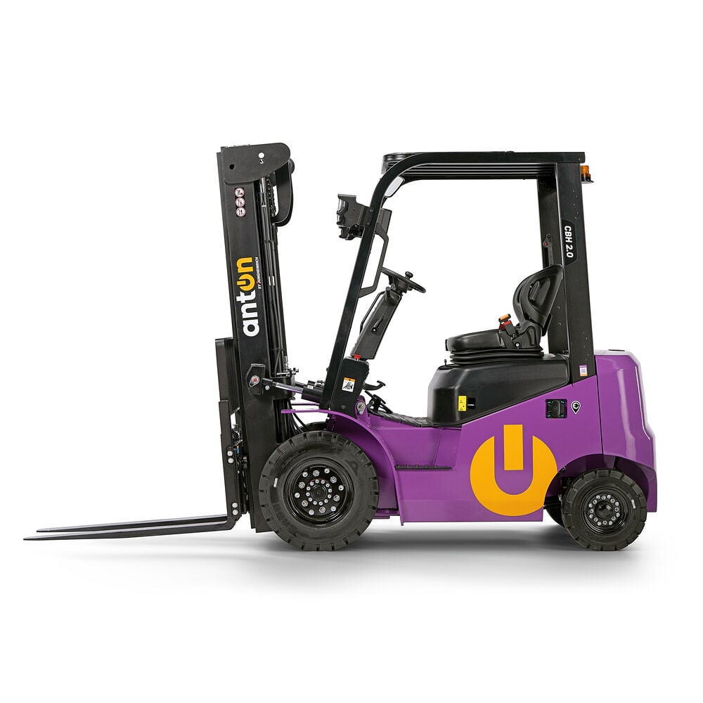 Zdjęcie produktu nr 9: AntOn by Jungheinrich elektryczny wózek widłowy CBH 2.0 z podwójnym masztem teleskopowym, wysokość podnoszenia 3300 mm, udźwig 2000 kg, w zestawie wbudowana ładowarka