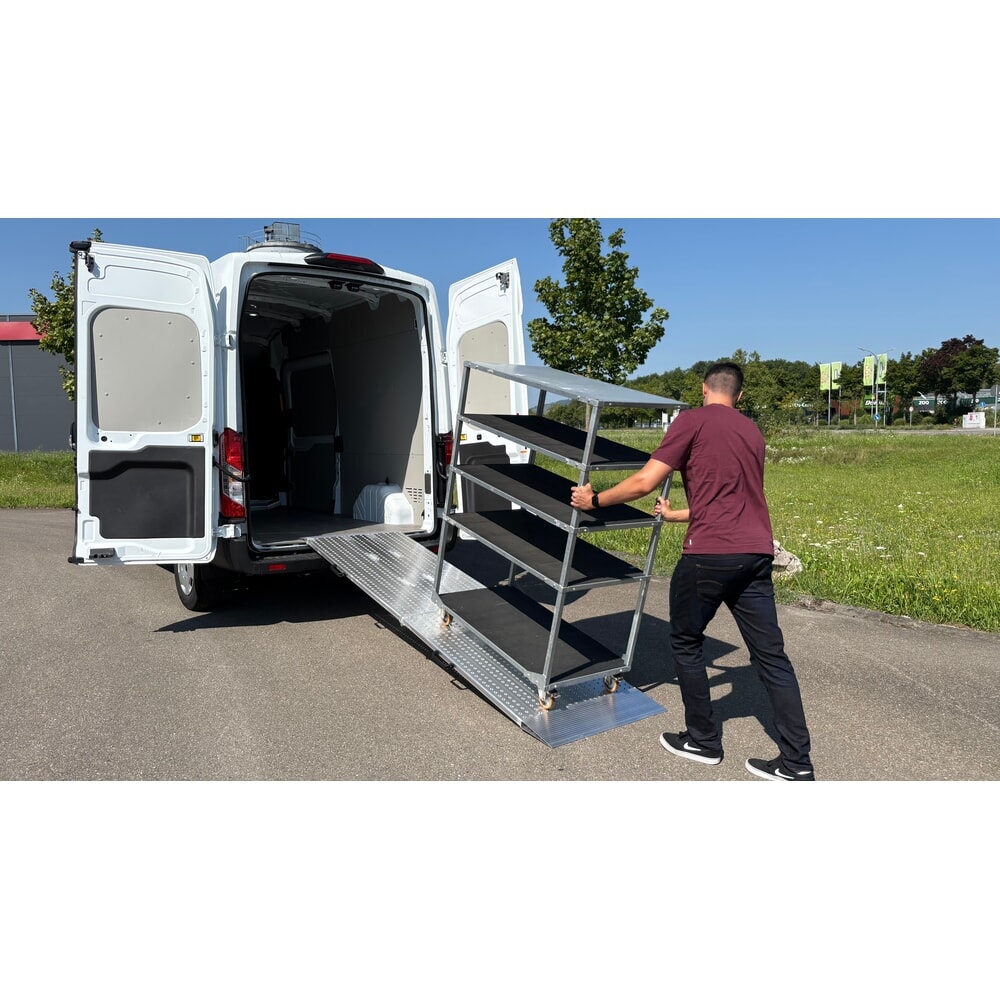 Zdjęcie produktu nr 5: Szyny przeładunkowe, składane, nośność 975 kg/szt, szer. x dł. 800 x 2 045 mm