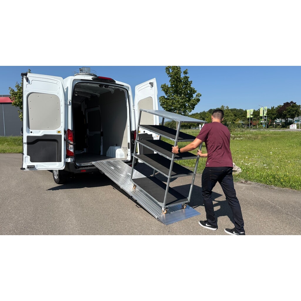 Zdjęcie produktu nr 5: Szyny przeładunkowe, składane, nośność 975 kg/szt, szer. x dł. 800 x 2 045 mm