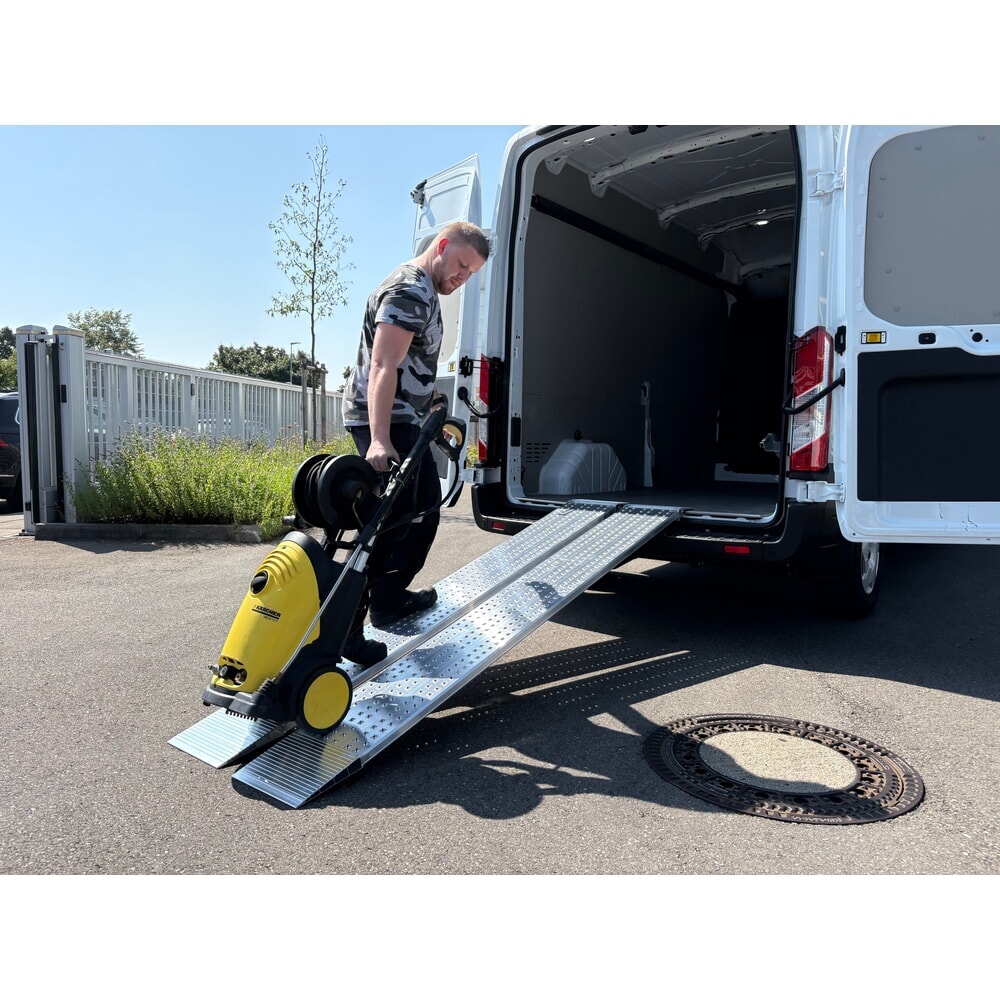 Zdjęcie produktu nr 5: Aluminiowa szyna przeładunkowa, antypoślizgowa, nośność 435 kg/szt., szer. x dł. 200 x 1 500 mm