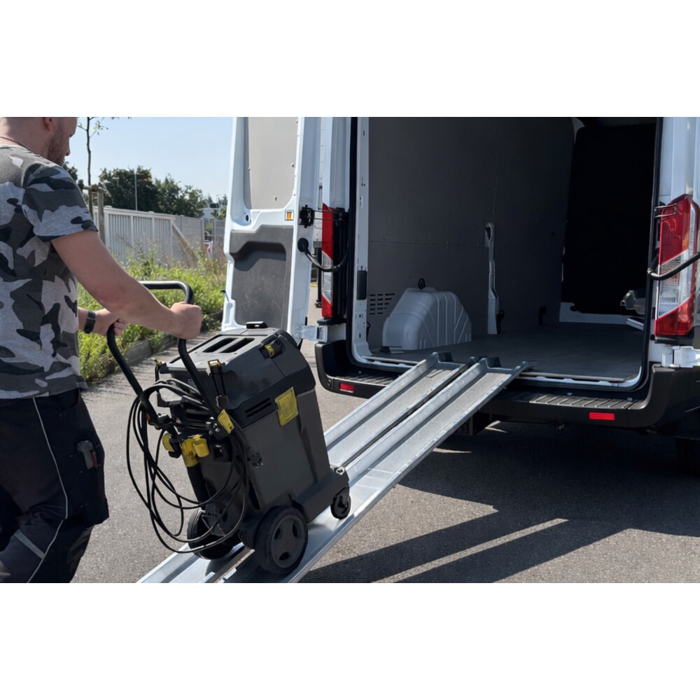 Zdjęcie produktu nr 6: Szyny przeładunkowe Universal, z krawędzią ochronną, nośność 600 kg/para, szer. x dł. 150 x 1 500 mm