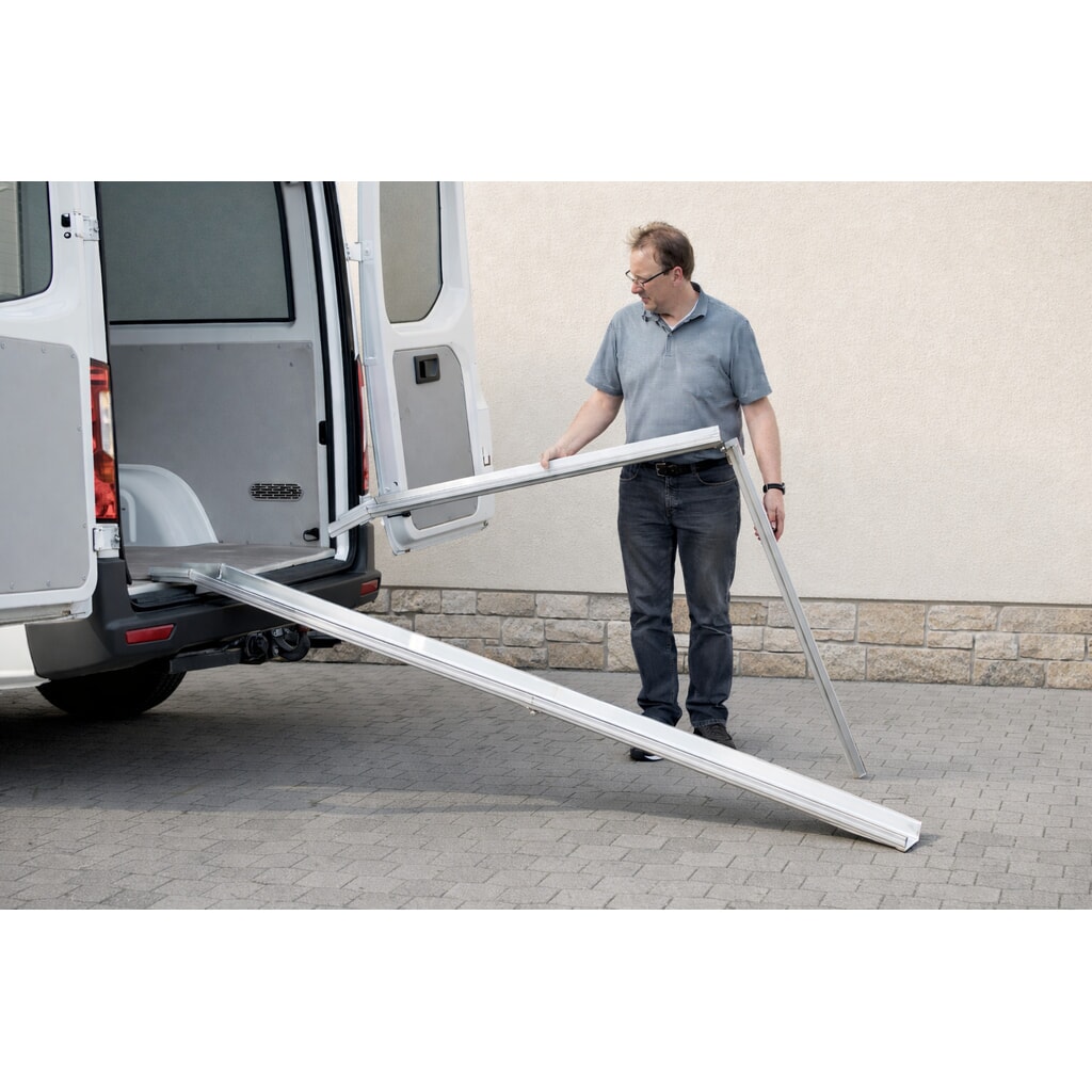 Rampa rozładunkowa Altec ABS-F, składana, udźwig 350 kg, dł. x szer. 2500 x 235 mm Zdjęcie produktu nr 3: Rampa rozładunkowa Altec ABS-F, składana, udźwig 350 kg, dł. x szer. 2500 x 235 mm