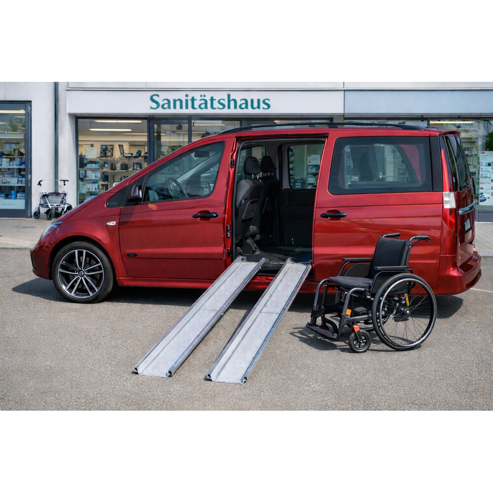 Zdjęcie produktu nr 4: Rampa rozładunkowa Altec ABS-F, składana, udźwig 400 kg, dł. x szer. 1500 x 235 mm