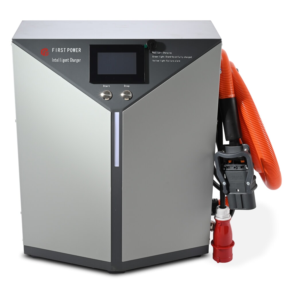 Zdjęcie produktu nr 1: Ładowarka zewnętrzna D400, 80 V, 100 A, CEE czerwona 32A, 4-pinowa – 3P+E do elektrycznego wózka widłowego AntOn by Jungheinrich CBH 2.0