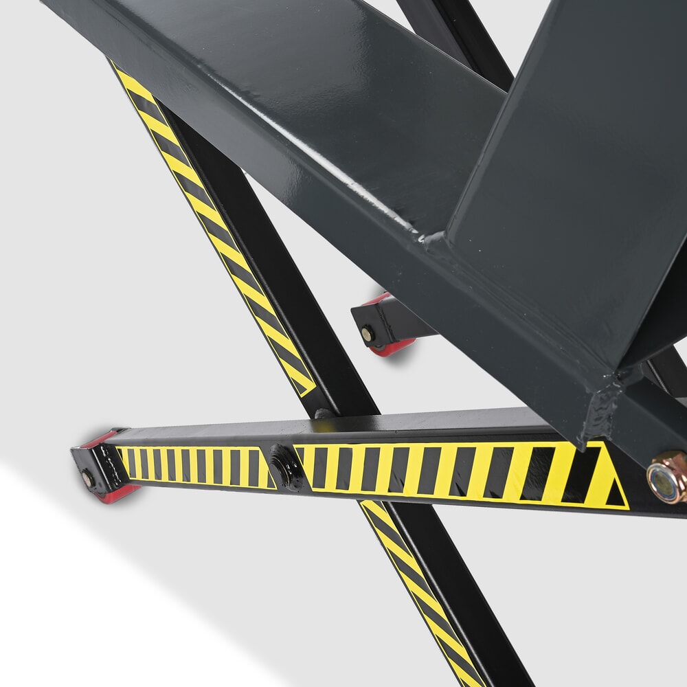 Zdjęcie produktu nr 3: Wózek paletowy z podnośnikiem nożycowym HEMMDAL PTM 1.0 Scissor, udźwig 1000 kg, długość wideł 1150 mm, poliuretan, pojedyncza rolka