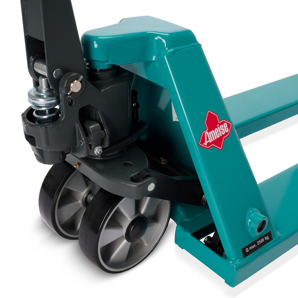 Zdjęcie produktu nr 14: 4-kierunkowy ręczny wózek paletowy Ameise® PTM 2.5 Cross, udźwig 2500 kg/1500 kg, długość wideł 1150 mm, poliuretan