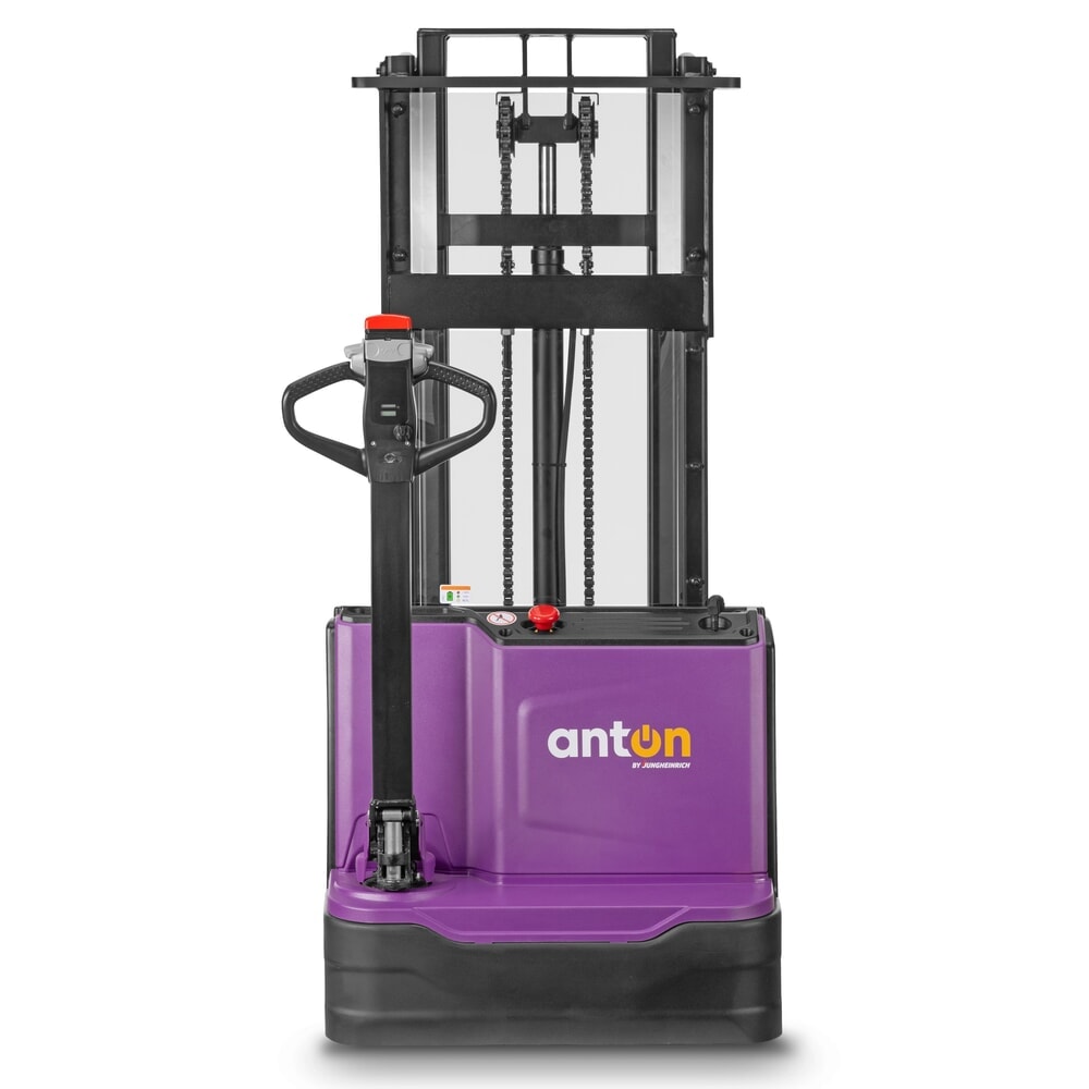 Zdjęcie produktu nr 4: AntOn by Jungheinrich akumulatorowy wózek podnośnikowy PSM 1.2 z podwójnym masztem teleskopowym, udźwig 1200 kg, wysokość podnoszenia 2522 mm