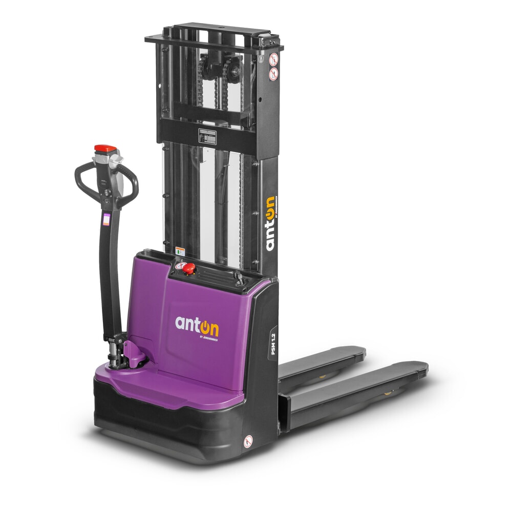 Zdjęcie produktu: AntOn by Jungheinrich akumulatorowy wózek podnośnikowy PSM 1.2 z podwójnym masztem teleskopowym, udźwig 1200 kg, wysokość podnoszenia 2522 mm