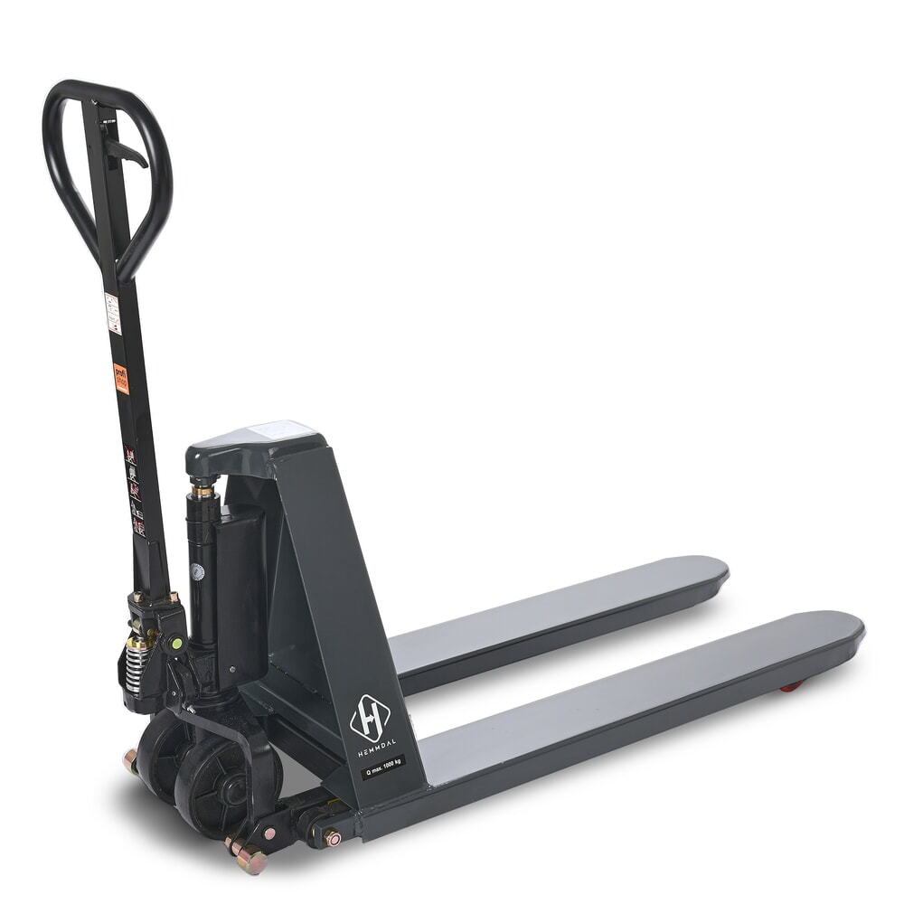 Zdjęcie produktu nr 10: Wózek paletowy z podnośnikiem nożycowym HEMMDAL PTM 1.0 Scissor, udźwig 1000 kg, długość wideł 1150 mm, poliuretan, pojedyncza rolka