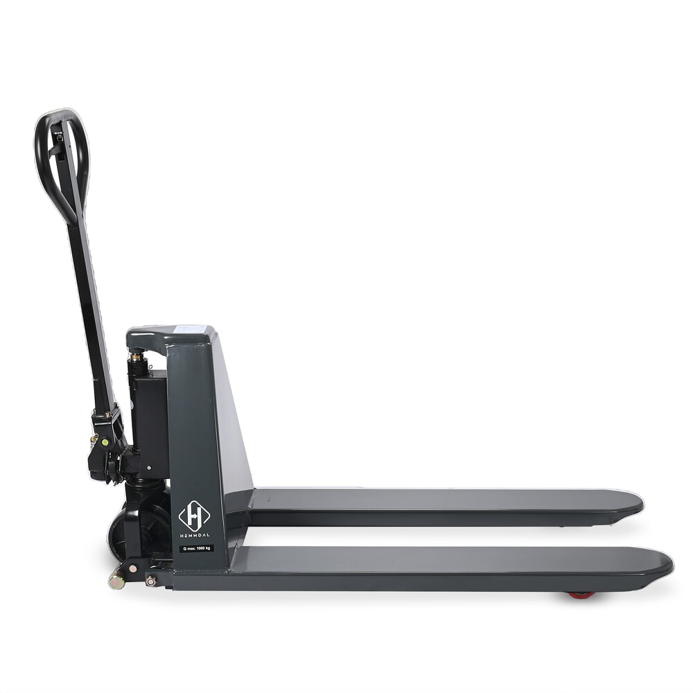 Zdjęcie produktu nr 13: Wózek paletowy z podnośnikiem nożycowym HEMMDAL PTM 1.0 Scissor, udźwig 1000 kg, długość wideł 1150 mm, poliuretan, pojedyncza rolka