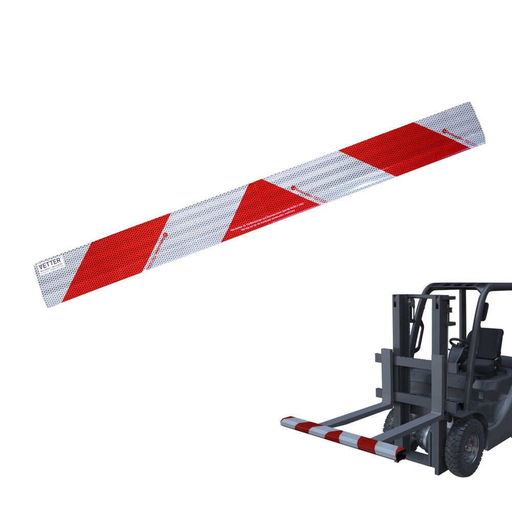 Zdjęcie produktu: Listwa ostrzegawcza VETTER z magnesami, wys. x szer. x gł. 80 x 800 x 40 mm