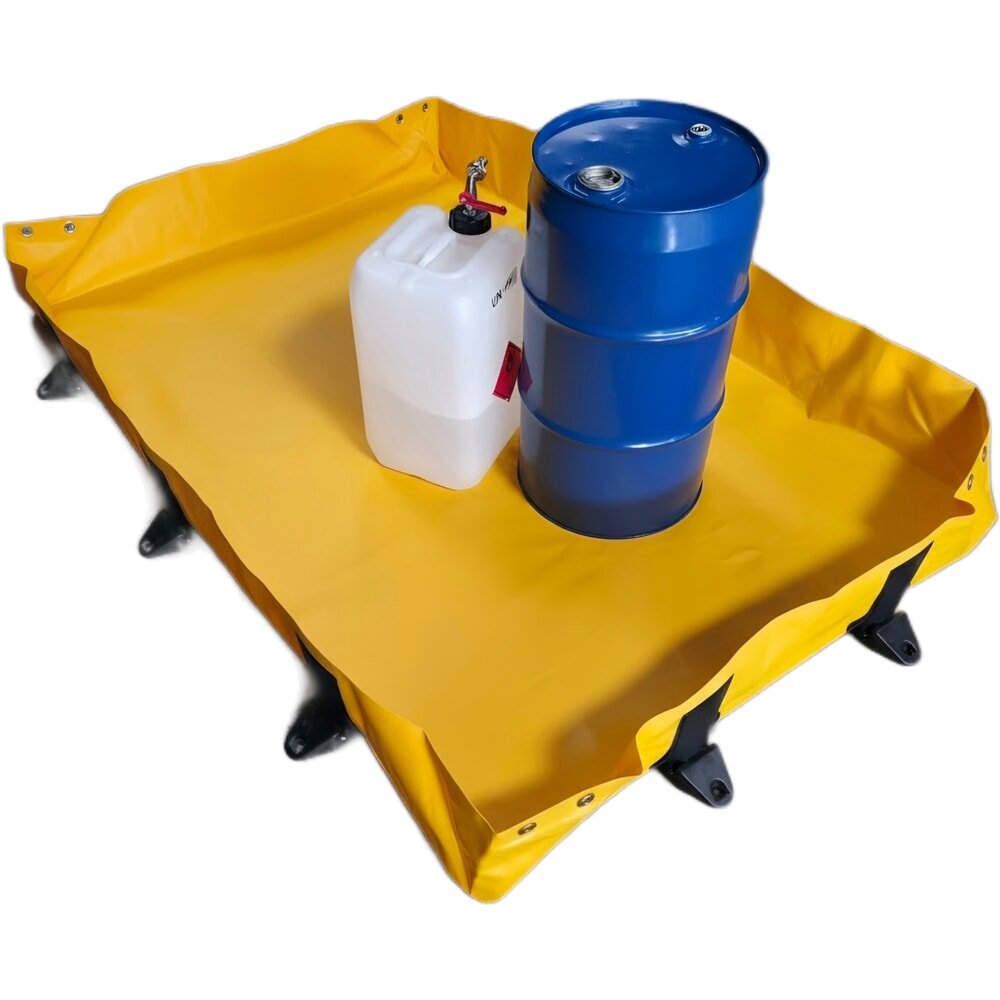 Zdjęcie produktu: Składana wanna wychwytowa Steinbock® Light z PCW, wys. x szer. x gł. 203 x 1200 x 1800 mm, pojemność 451 l