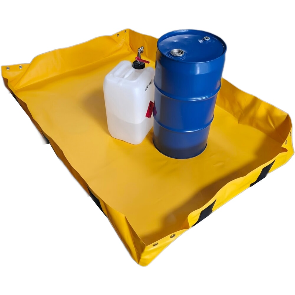 Zdjęcie produktu: Składana wanna wychwytowa Steinbock® Light z PCW, wys. x szer. x gł. 203 x 1200 x 1800 mm, pojemność 451 l
