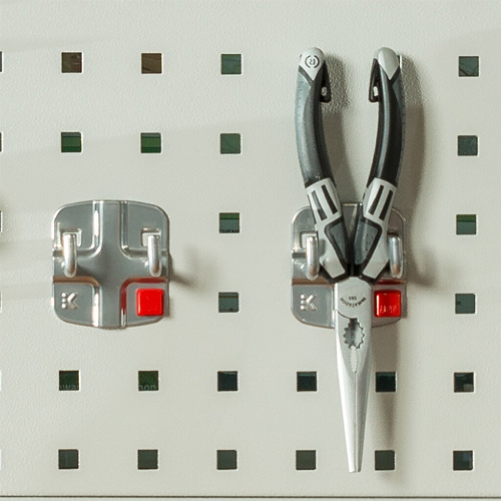 Zdjęcie produktu nr 3: Płyta perforowana Bedrunka+Hirth do stołów roboczych oraz ław warsztatowych, szer. x wys. 2000 x 450 mm