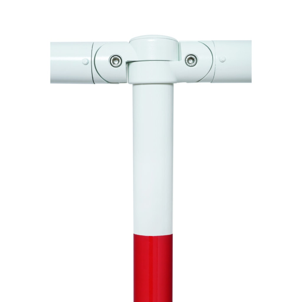 Bariera systemowa MORION, rura poprzeczna, Ø 60 mm, długość 1500 mm, regulacja w odstępach co 1670 mm, ocynkowana ogniowo i lakierowana, kolor czerwony/biały Zdjęcie produktu nr 5: Bariera systemowa MORION, rura poprzeczna, Ø 60 mm, długość 1500 mm, regulacja w odstępach co 1670 mm, ocynkowana ogniowo i lakierowana, kolor czerwony/biały
