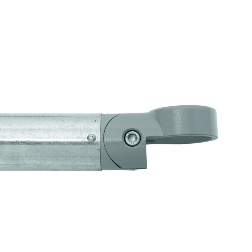 Bariera systemowa MORION, rura poprzeczna, Ø 60 mm, długość 1500 mm, regulacja w odstępach co 1670 mm, ocynkowana ogniowo Zdjęcie produktu nr 4: Bariera systemowa MORION, rura poprzeczna, Ø 60 mm, długość 1500 mm, regulacja w odstępach co 1670 mm, ocynkowana ogniowo