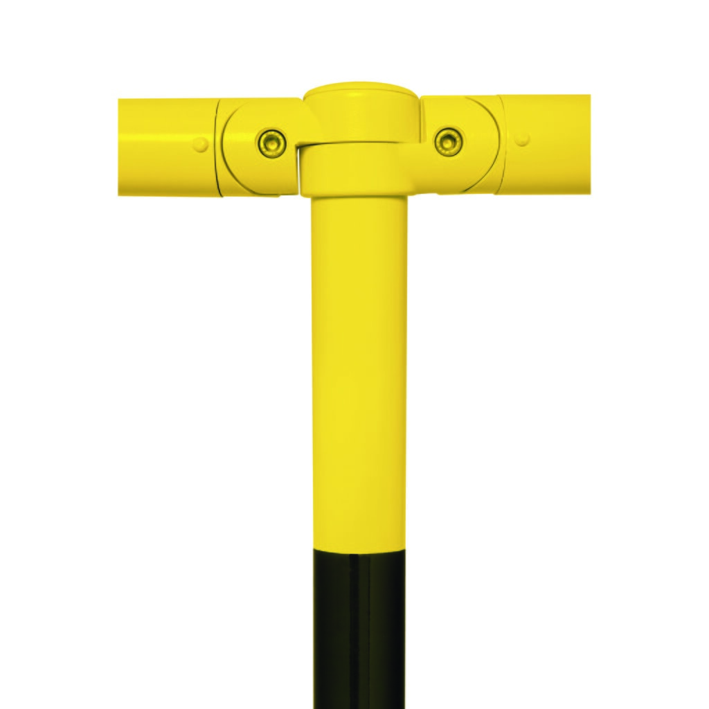 Bariera systemowa MORION, rura poprzeczna, Ø 60 mm, długość 2000 mm, regulacja w odstępach co 2170 mm, ocynkowana ogniowo i lakierowana, kolor czarny/żółty Zdjęcie produktu nr 6: Bariera systemowa MORION, rura poprzeczna, Ø 60 mm, długość 2000 mm, regulacja w odstępach co 2170 mm, ocynkowana ogniowo i lakierowana, kolor czarny/żółty