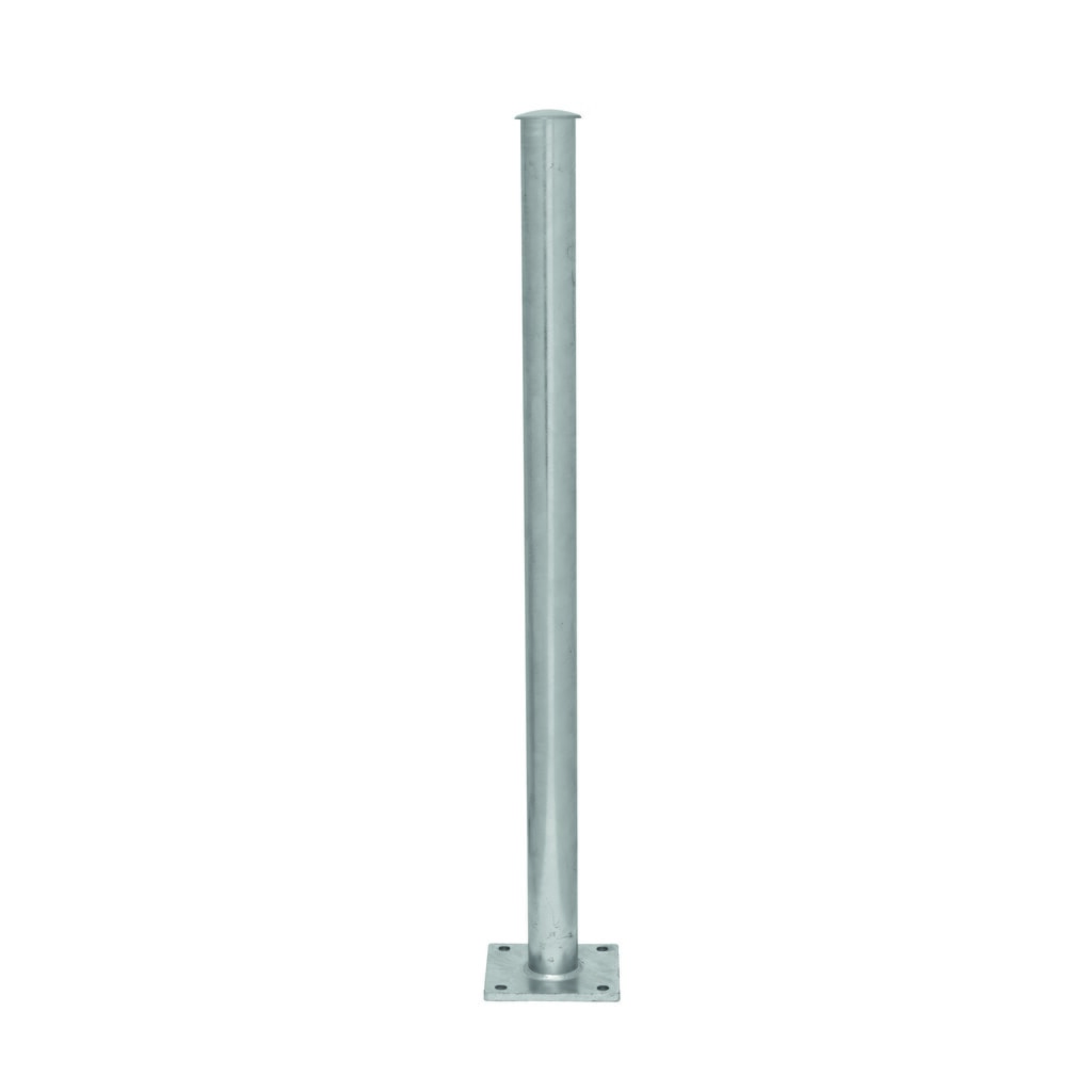 Bariera systemowa URBAN, rura pionowa, Ø 60 mm, wysokość nad podłożem 1000 mm, do mocowania kołkowego, ocynkowana ogniowo Zdjęcie produktu: Bariera systemowa URBAN, rura pionowa, Ø 60 mm, wysokość nad podłożem 1000 mm, do mocowania kołkowego, ocynkowana ogniowo
