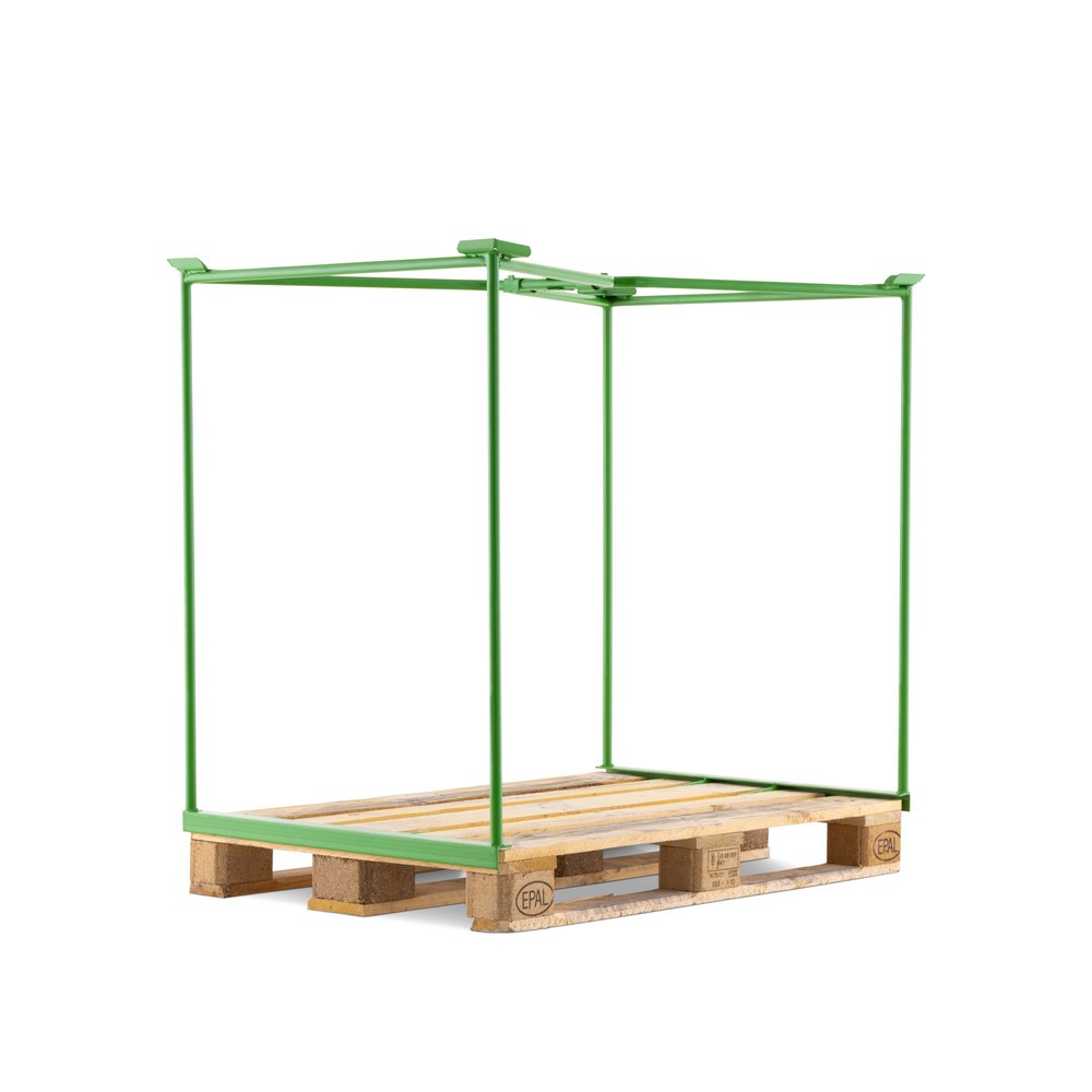 Obraz produktu: BASIC Gitteraufsatzrahmen offen, HxBxT 800 x 1.200 x 800 mm, maigrün